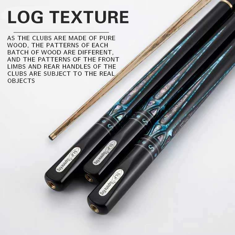 SLP – bâton de billard, incrustation de coquille d'ormeau faite à la main, joint 3/4 avec rallonge et sac de queue en cuir, 10mm 11.5mm
