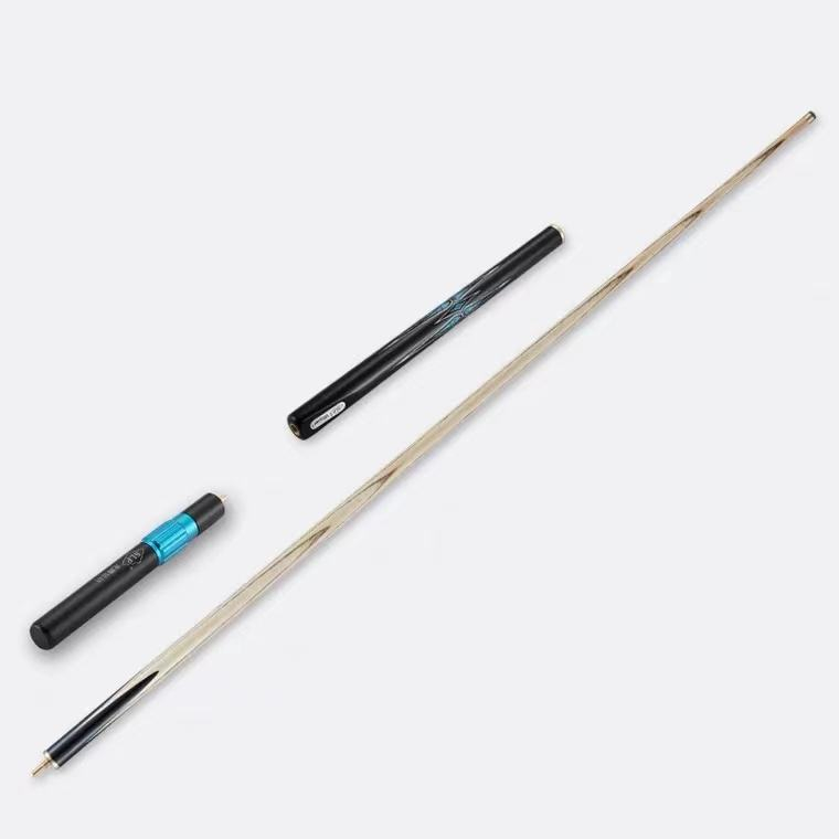 SLP Snooker Cue 3/4 Jointed Hand incrustation turquoise faite à la main avec rallonge et sac de queue en cuir