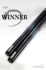 SLP Snooker Cue 3/4 Jointed Hand incrustation turquoise faite à la main avec rallonge et sac de queue en cuir