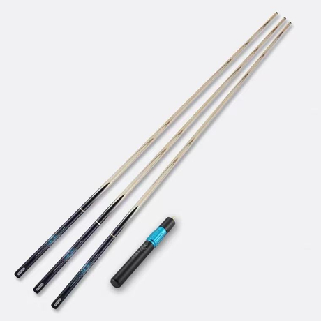 SLP Snooker Cue 3/4 Jointed Hand incrustation turquoise faite à la main avec rallonge et sac de queue en cuir